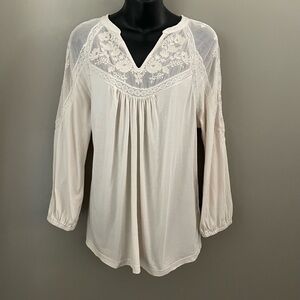 Ralph Lauren Cream Embroidered Shirt